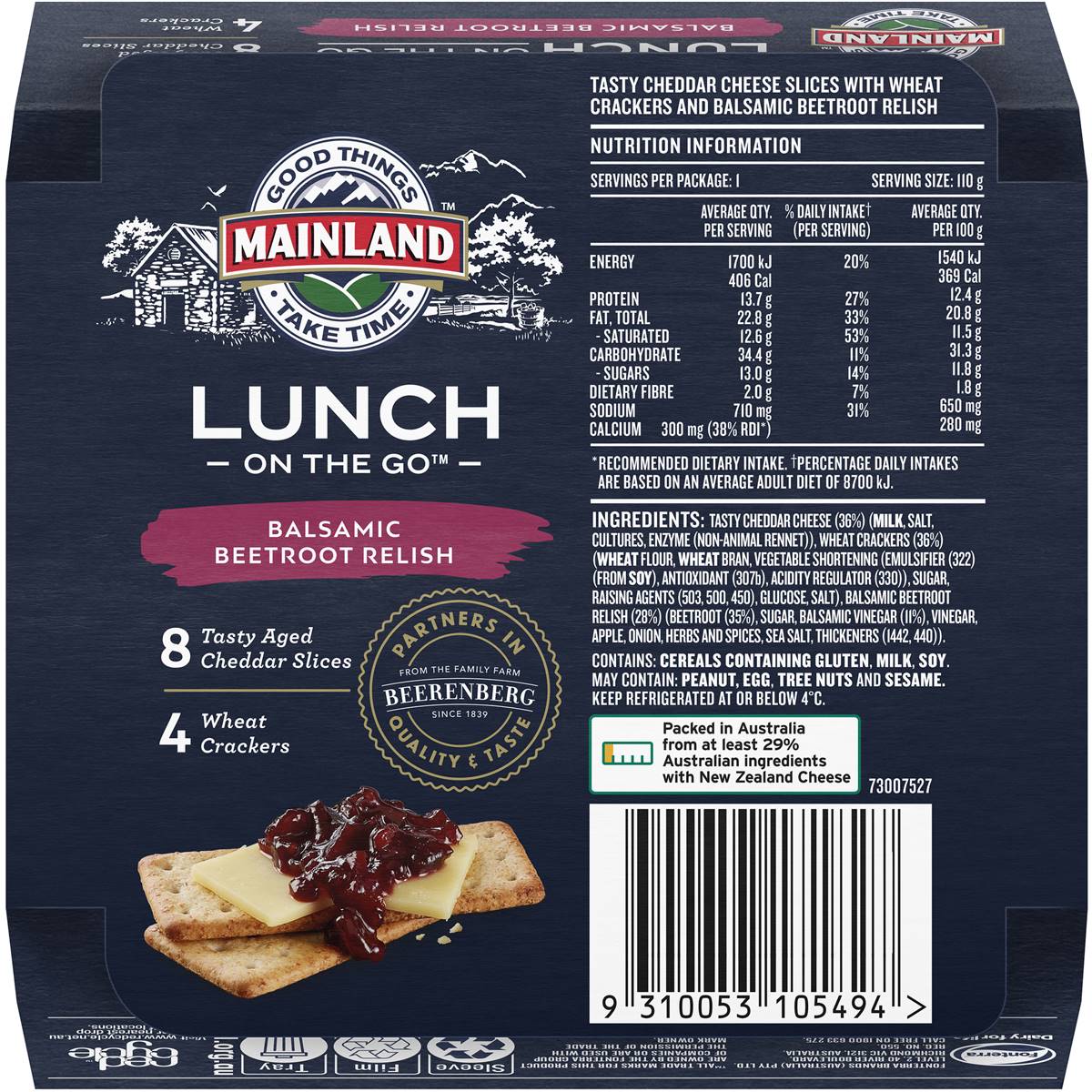 Mainland Lunch On The Go Balsamic Beetroot Relish 110g