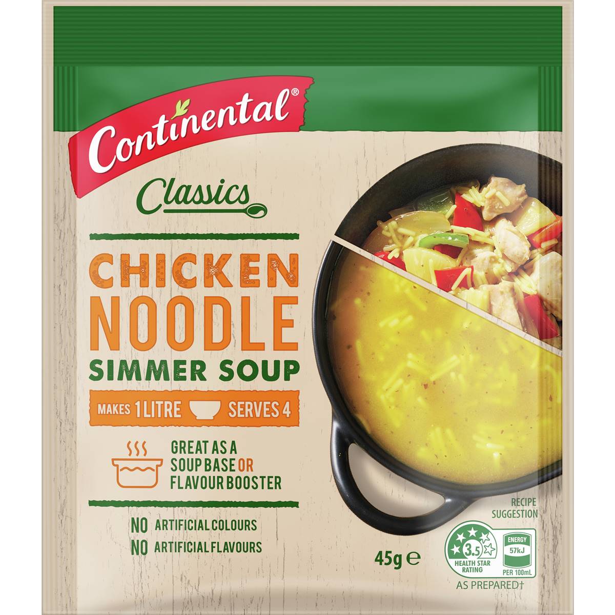 Continental Chicken Noodle Simmer Soup 45g