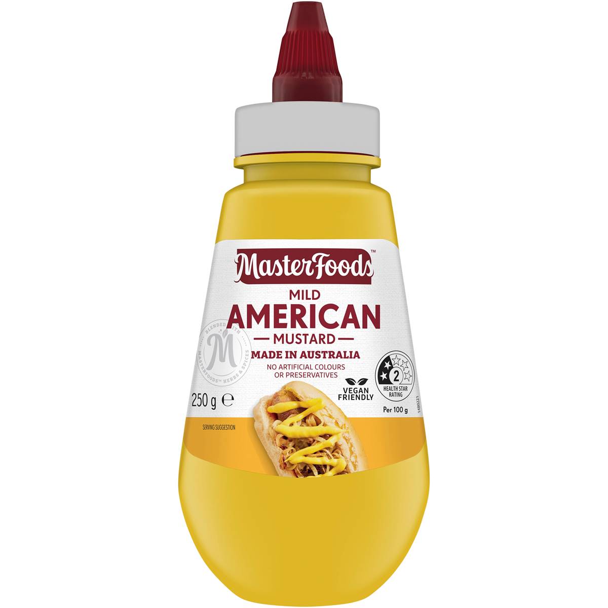 Masterfoods Mild American Mustard Sauce 250ml