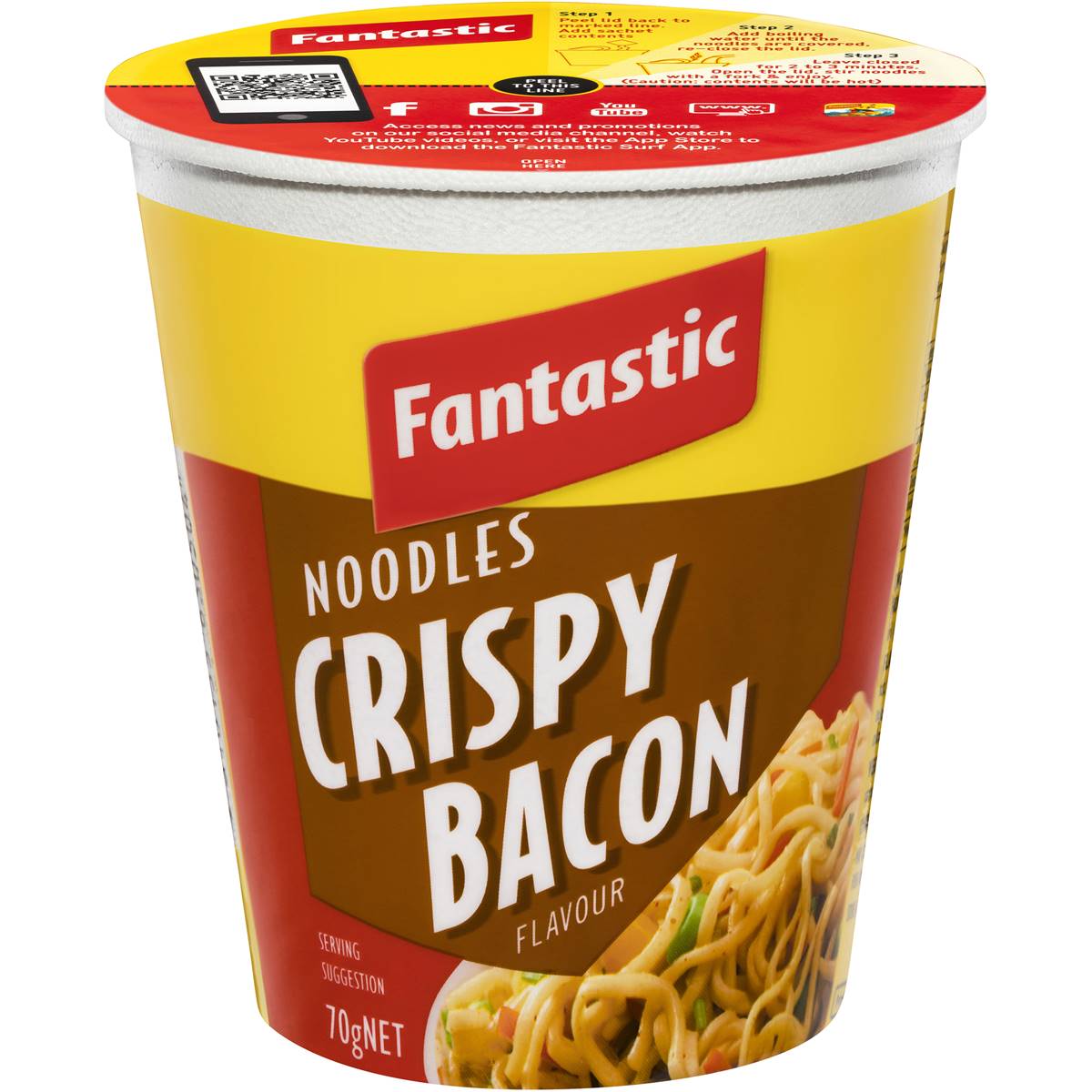 Fantastic Noodles Crispy Bacon Cup 70g