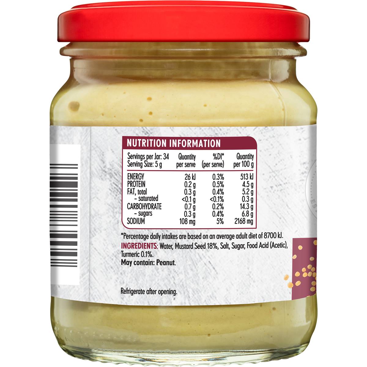 Masterfoods Dijon Mustard 170gm