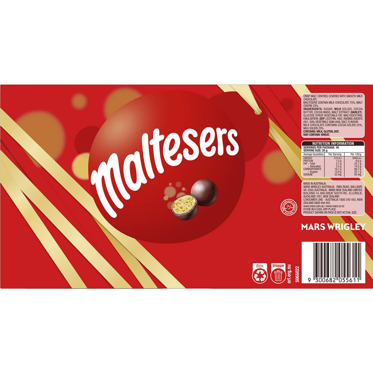 Maltesers  Milk Chocolate Party Gift Box 400g