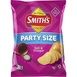 Smiths Crinkle Cut Salt and Vinegar Party Size 380g