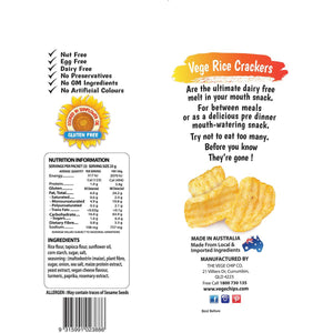 Vege Rice Crackers Tasty Cheese Flavour 75g