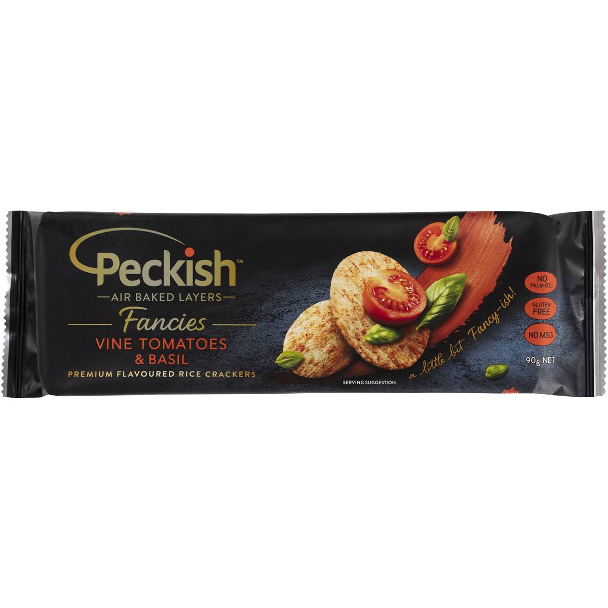 Peckish Fancies Vine Tomatoes & Basil GF 90g