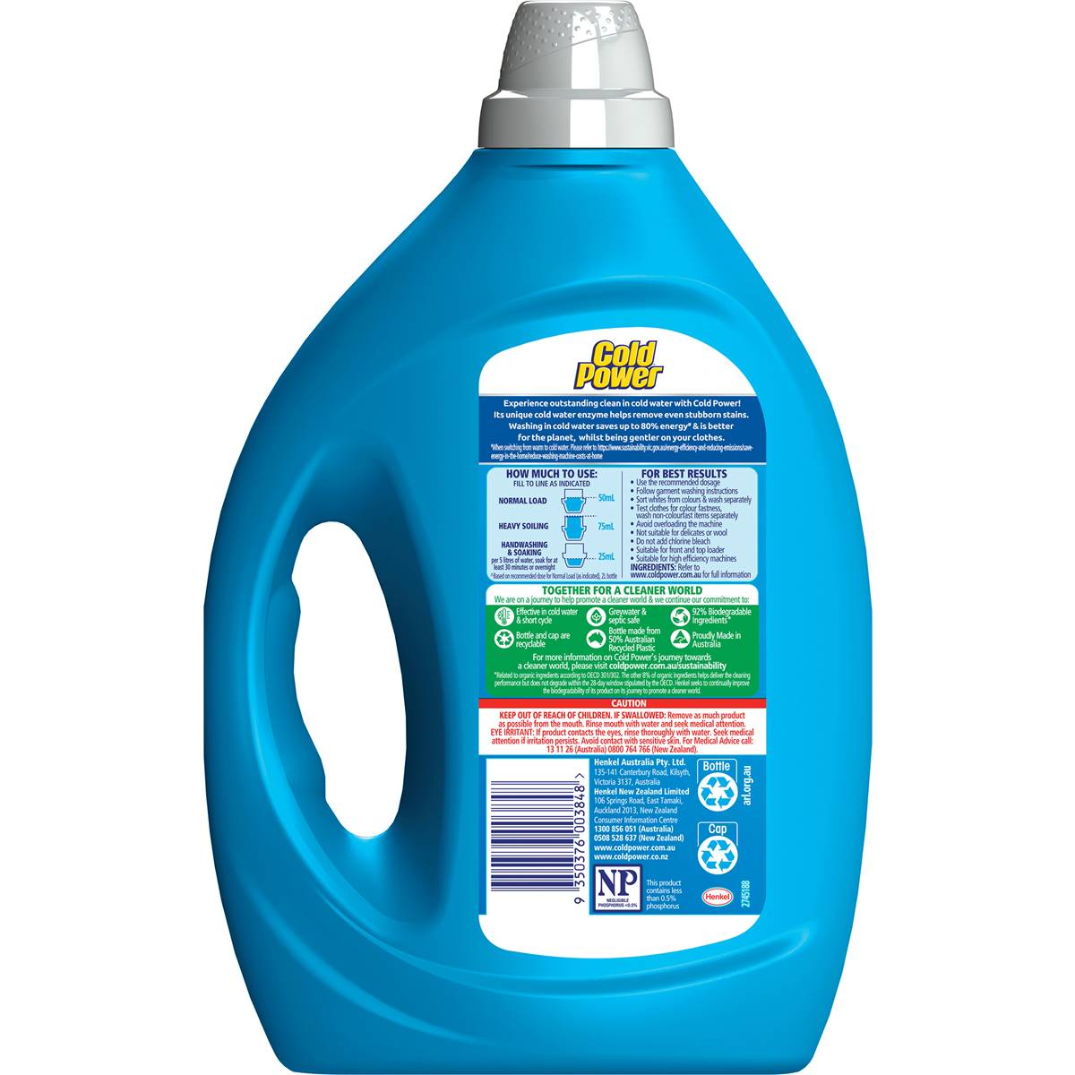 Cold Power Advanced Clean Laundry Liquid 2L