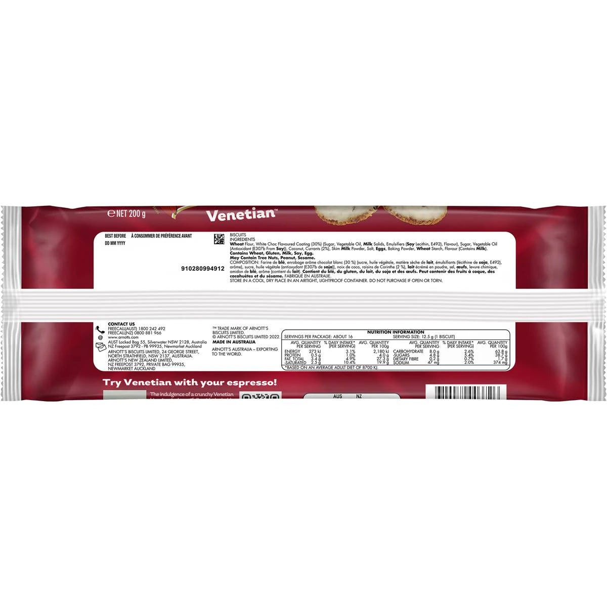 Arnott's Venetian 200g