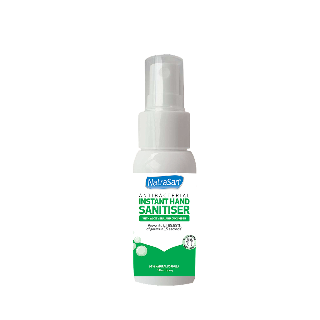 NatraSan Hand Sanitiser Spray Aloe Vera and Cucumber 50ml