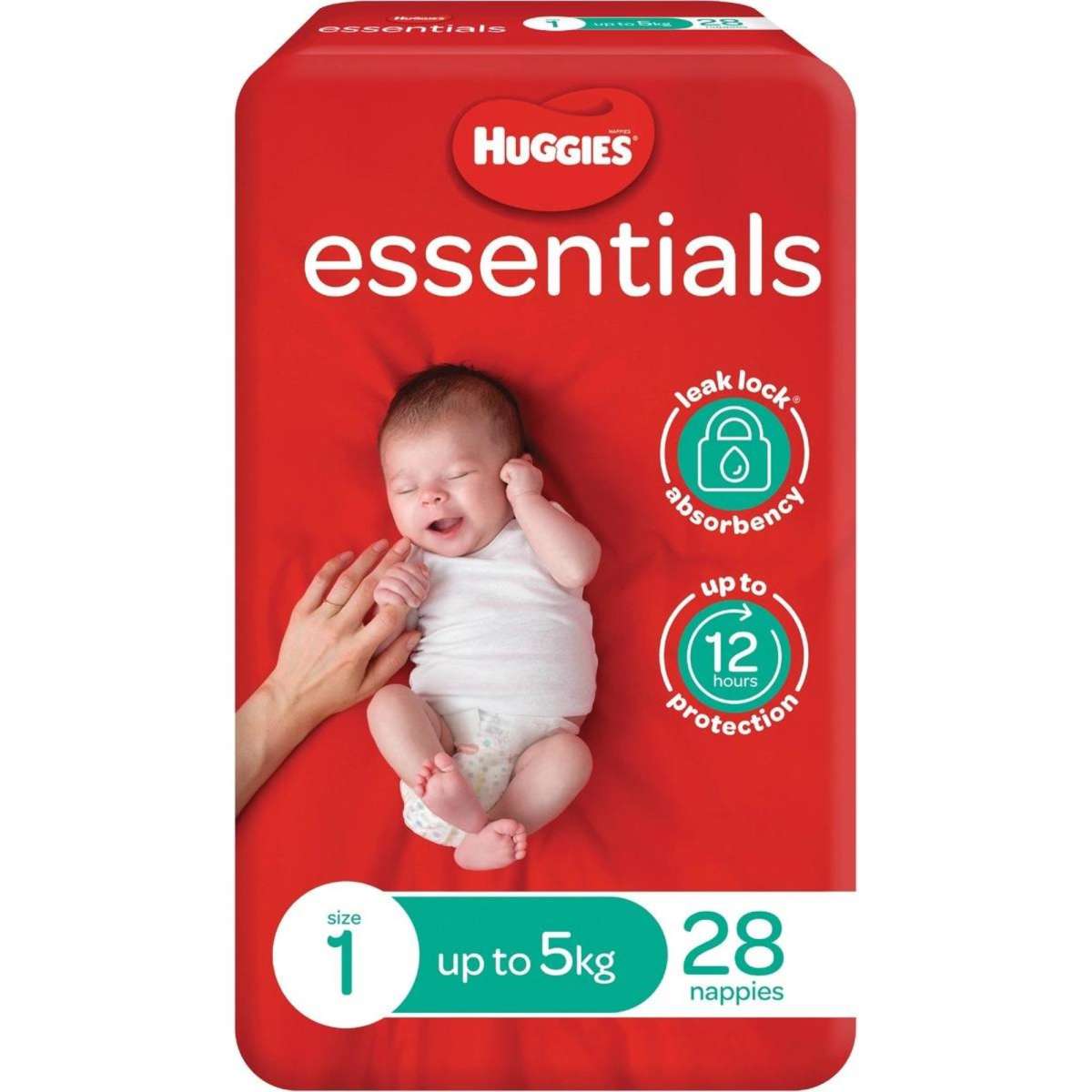 DNO Huggies Essentials Nappy Size 1 - 28 Pack