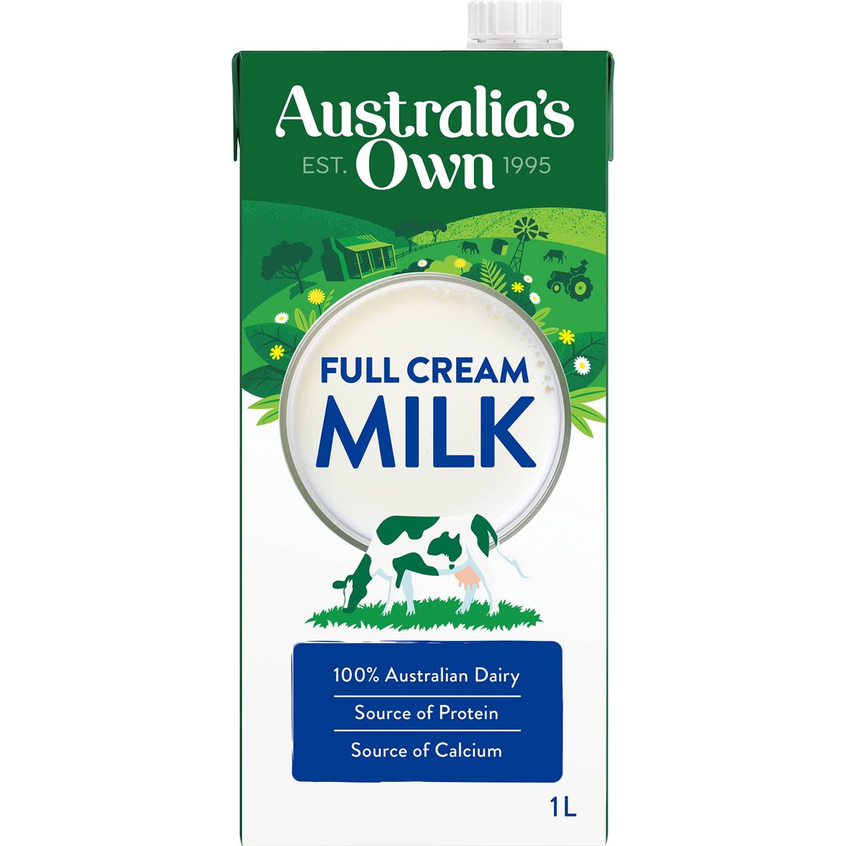 Australia's Own Full Cream Milk UHT Milk 1l