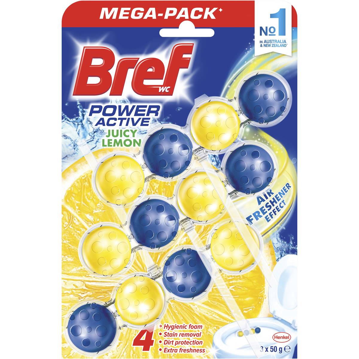 Bref Power Active Toilet Cleaner Lemon 50g