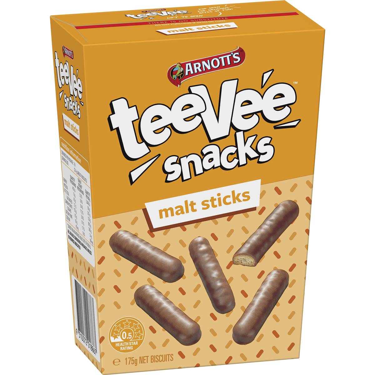 Arnott's TeeVee Malt Sticks 175g