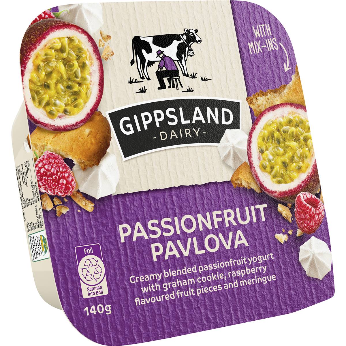 Gippsland Dairy Mix ins Passionfruit Pavlova 140g
