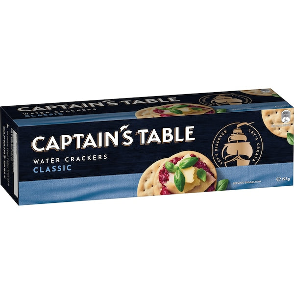 Captain Table Classic Water Cracker 125g