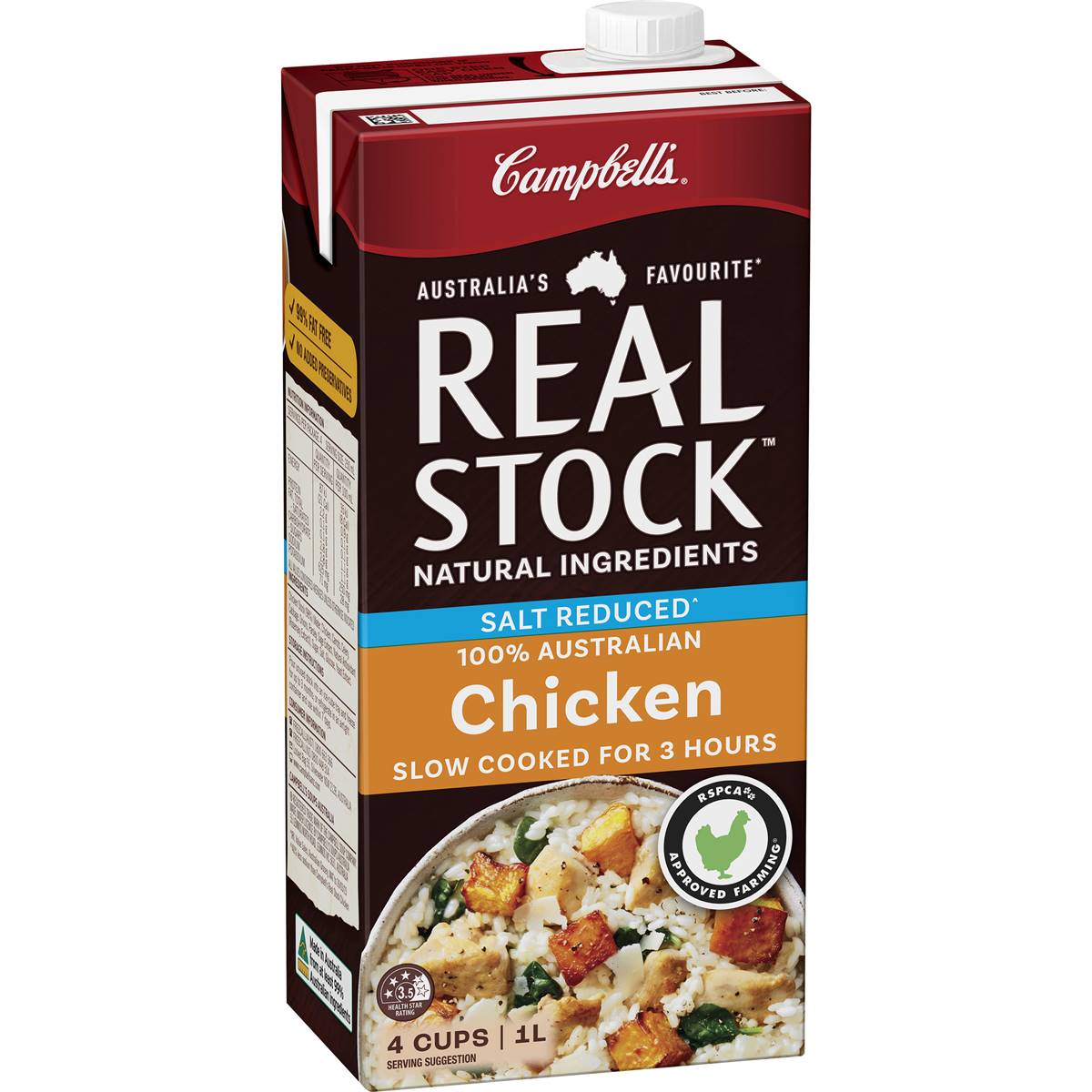 Campbell's Real Stock Chicken Salt Reduced Liquid Stock 1l