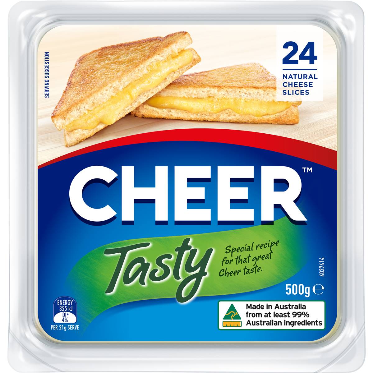 Cheer Cheese Tasty Slices 500g