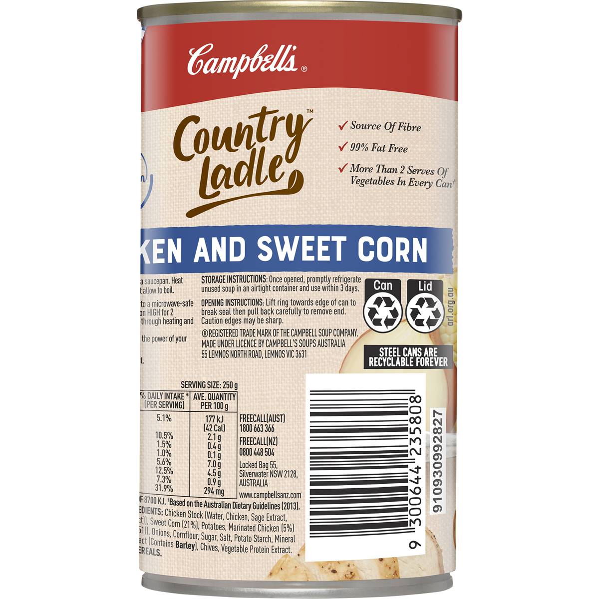 Campbell's Country Ladle Soup Chicken & Sweet Corn 505g