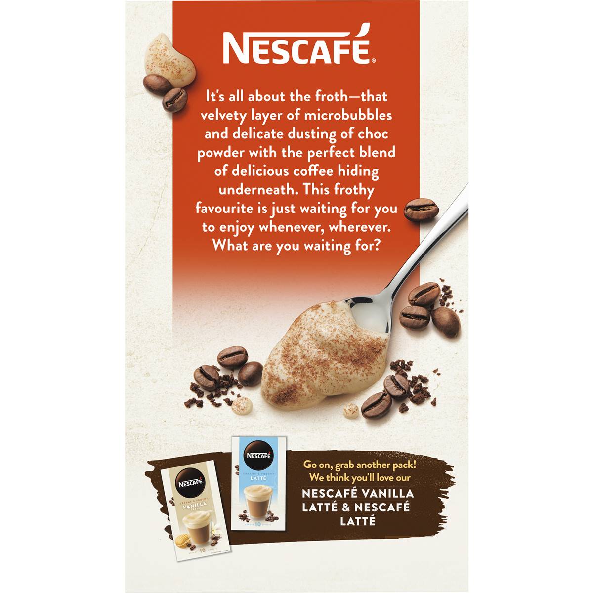 Nescafe Coffee Cappuccino Sachets 10pk