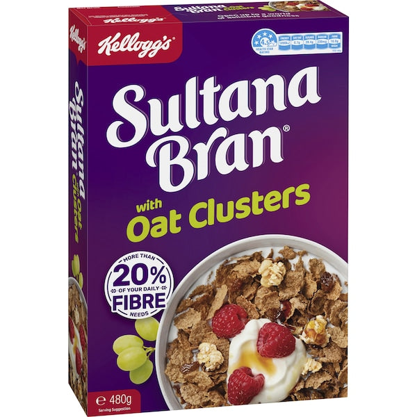 Kellogg's Sultana Bran with Oat Clusters 480g