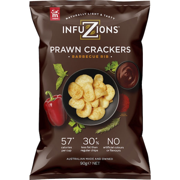 Infuzions Prawn Crackers Barbeque Ribs 90g