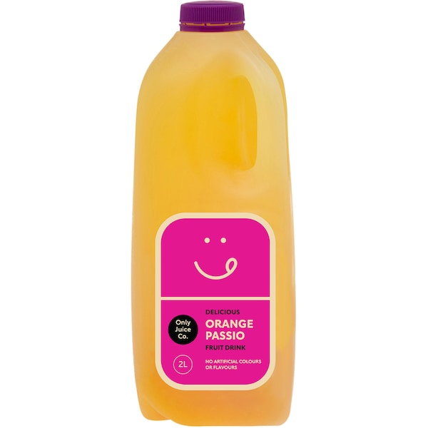 Only Juice Co Orange & Passionfruit 2L