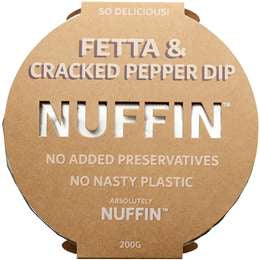 Nuffin Fetta & Cracked Pepper Dip 200g