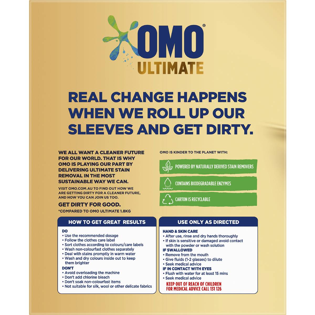 Omo Ultimate Front & Top Loader Laundry Powder 2kg