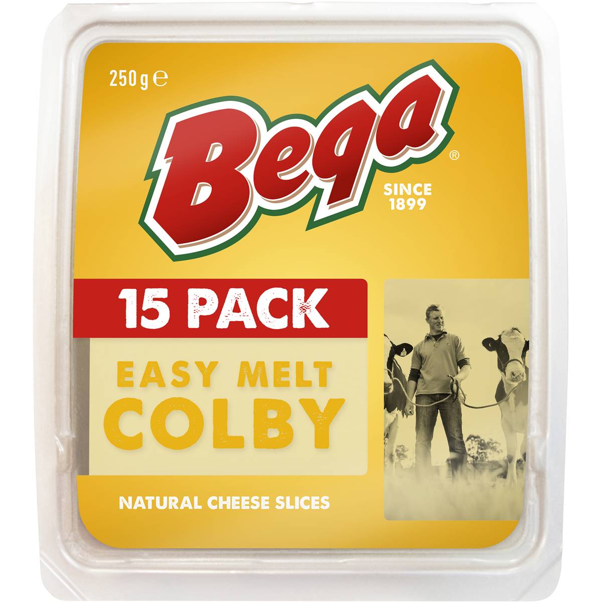 Bega Easy Melt Colby Slices 15 pack 250g