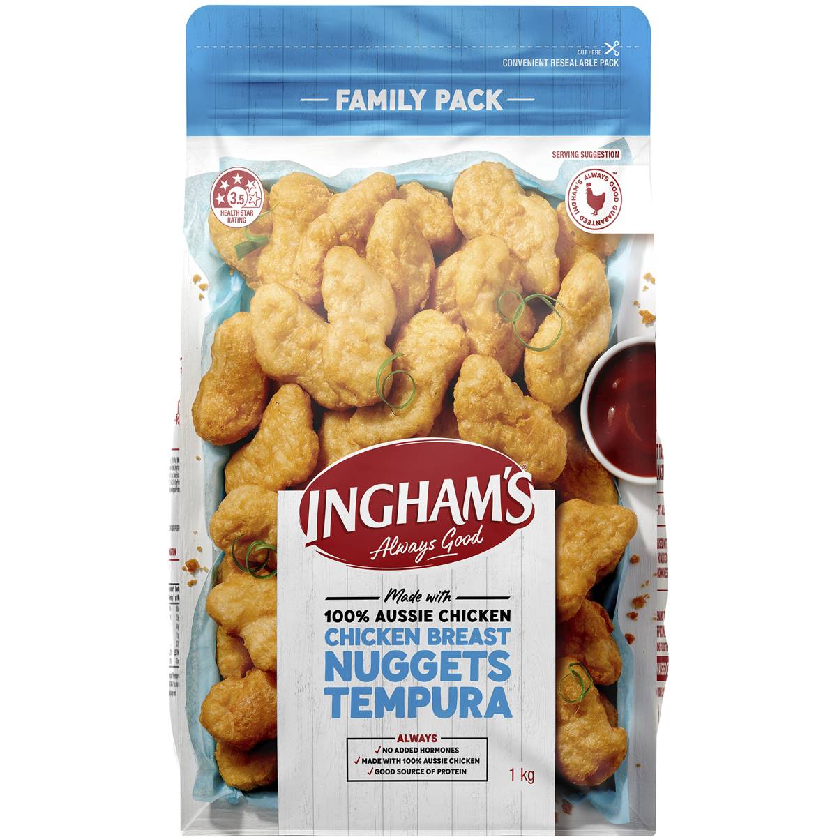 Ingham's Tempura Chicken Nuggets 1kg