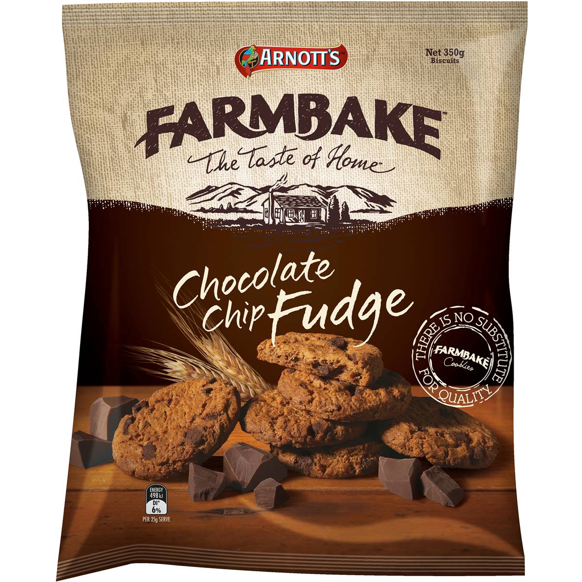 Arnott's Farmbake Chocolate Chip Fudge Cookies 310g