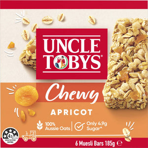 Uncle Toby's Chewy Apricot Muesli Bars 185g