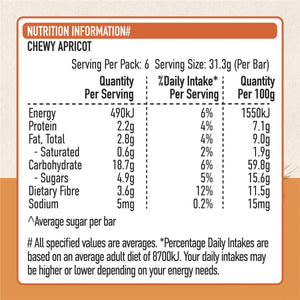 Uncle Toby's Chewy Apricot Muesli Bars 185g