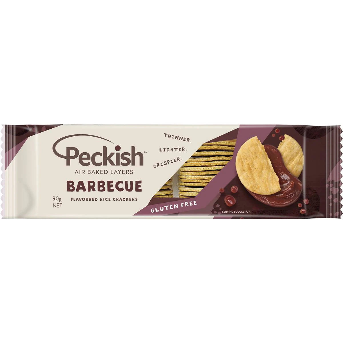 Peckish Tangy BBQ Rice Crackers 90g