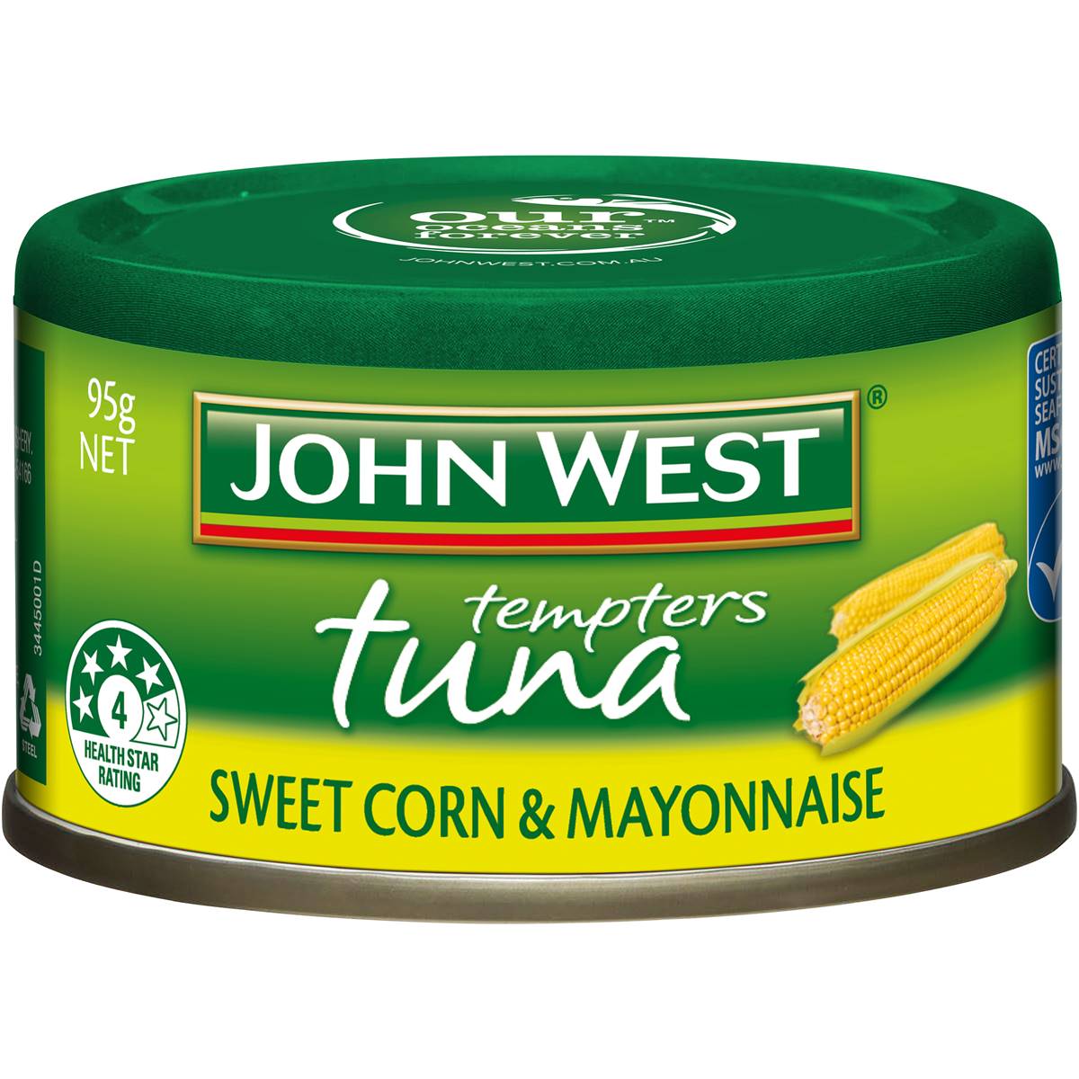 John West Tuna Tempters Sweet Corn & Mayonnaise 95g