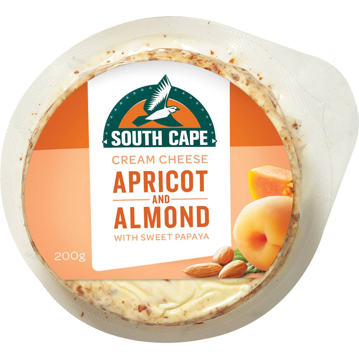 South Cape Apricot and Almond Cream Cheese 200g