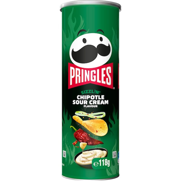 Pringles Chipotle Sour Cream Flavour Stacked Potato Chips 118g