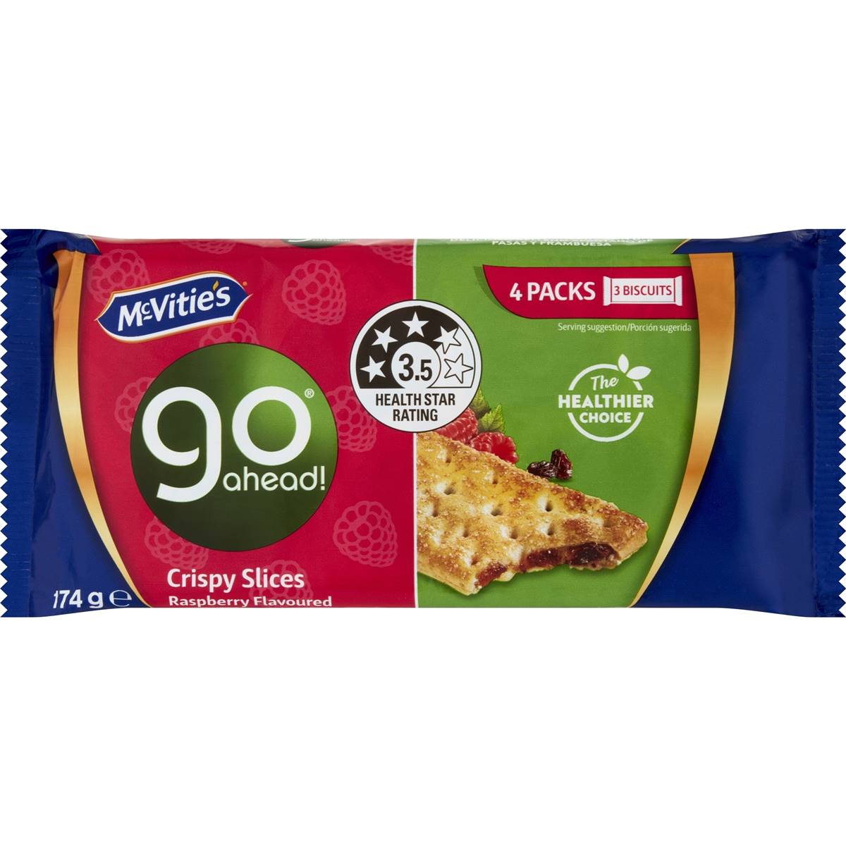 McVitie's Go Ahead Crispy Slices Raspberry 174g