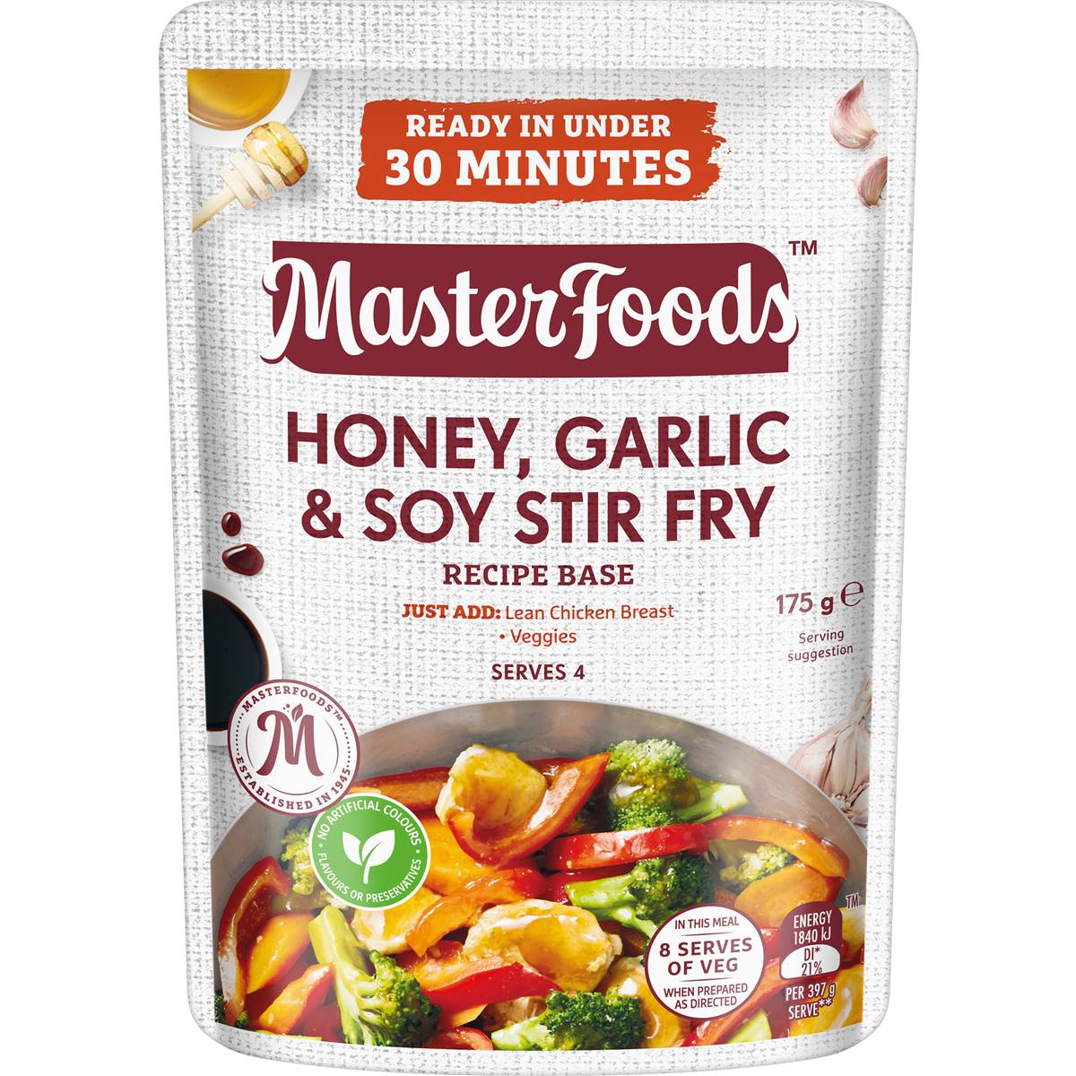 Masterfoods Stir Fry Honey Garlic & Soy Recipe Base 175g