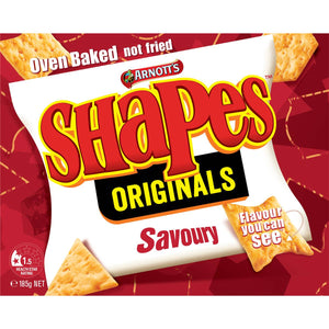 Arnott's Shapes Savoury Crackers 185g