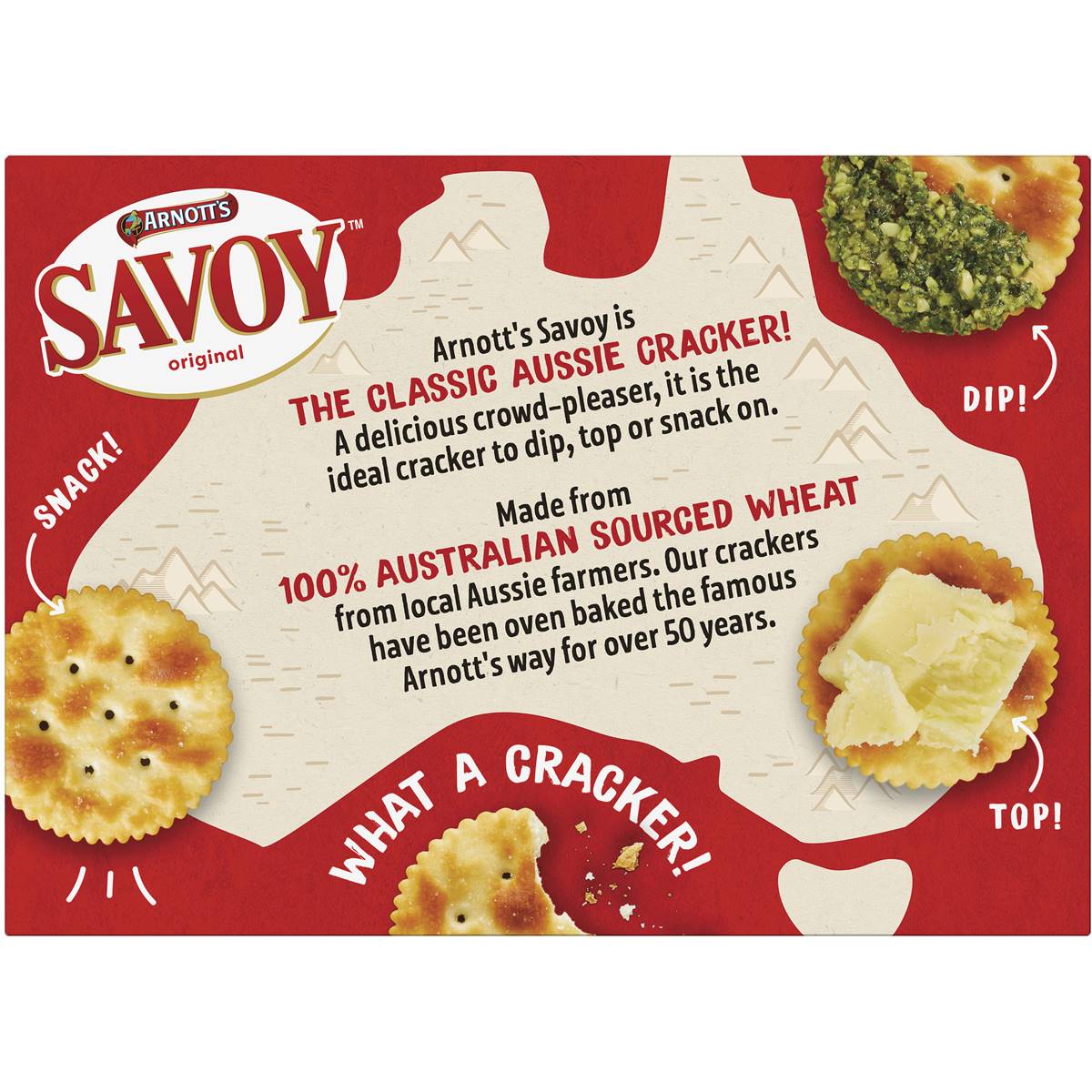 Arnott's Savoy Original Cracker 225gs