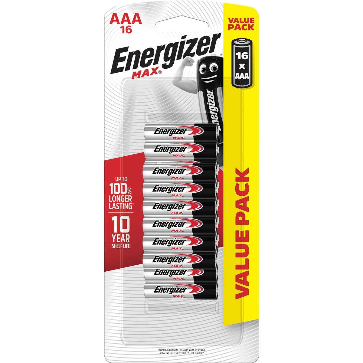 Energizer Max Batteries AAA 16 Pack