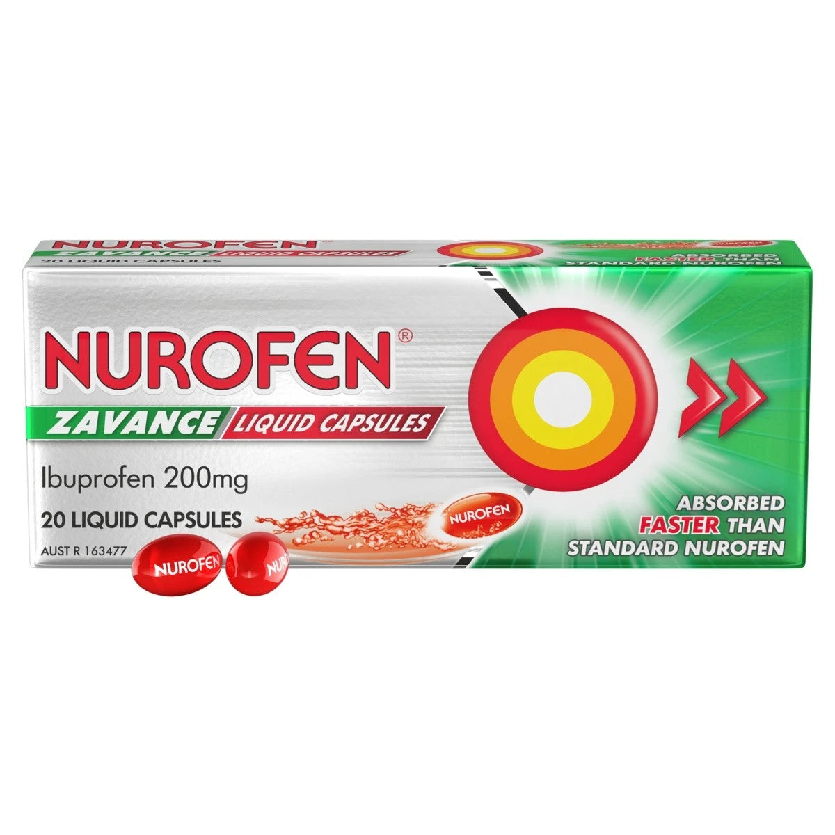 Nurofen Zavance Liquid Caps 20s