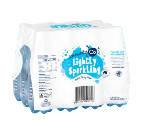 Community Co Lightly Sparkling Water 500ml x 12pk