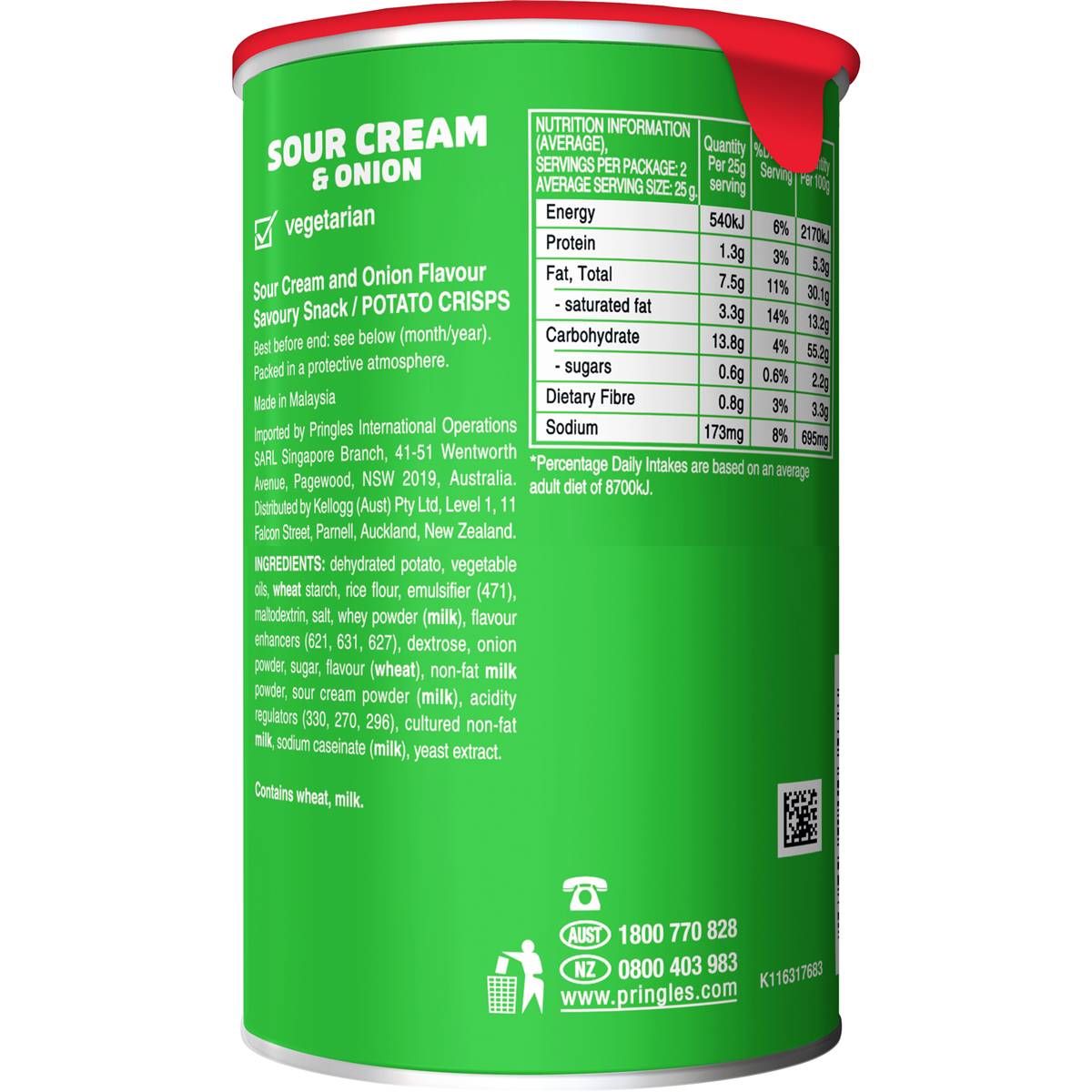 Pringles Sour Cream & Onion 53g