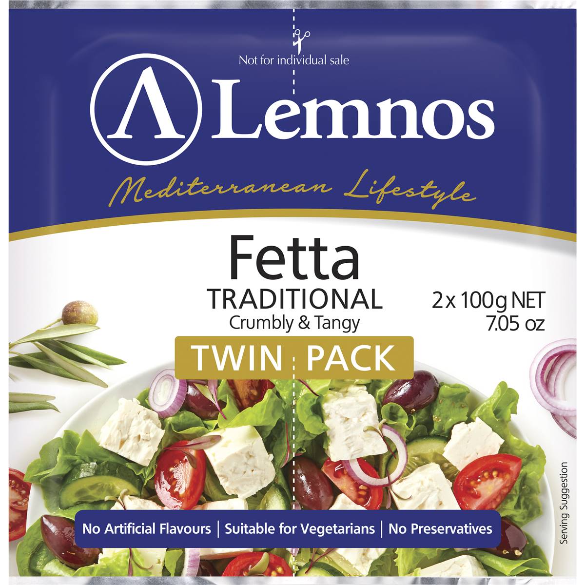 Lemnos Fetta Traditional Twin Pack 2 x 100g