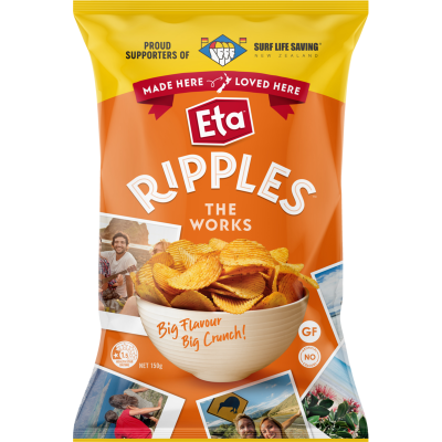 Eta Ripples Potato Chips The Works 150g