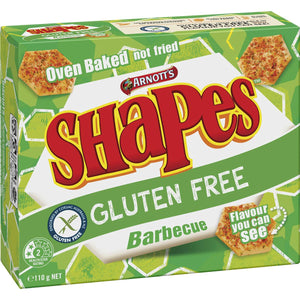 Arnott's Shapes Gluten Free BBQ Crackers 110g