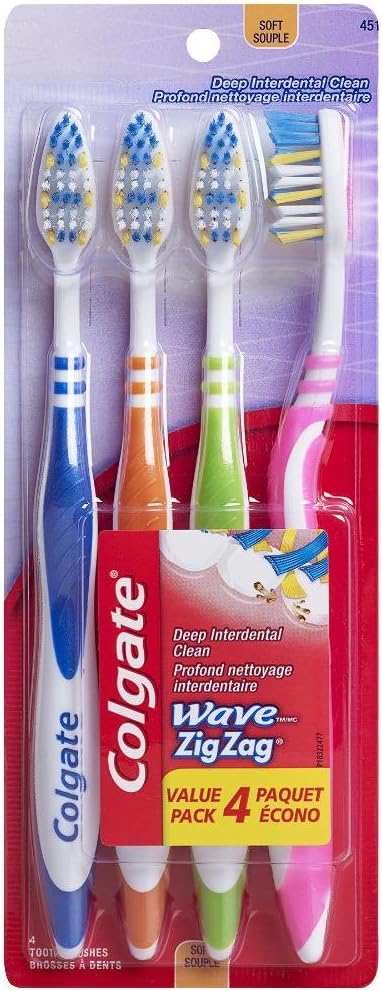 Colgate Toothbrush Zig Zag Soft 4 Value Pack