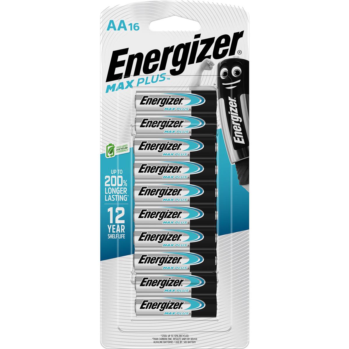 Energizer Max Plus High Performance AA Alkaline Batteries 16 pack