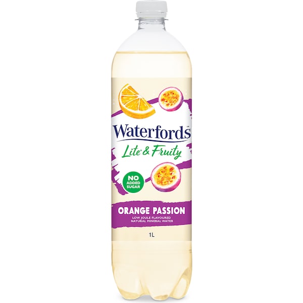 Waterfords Orange Passionfruit Sparkling Mineral Water1L